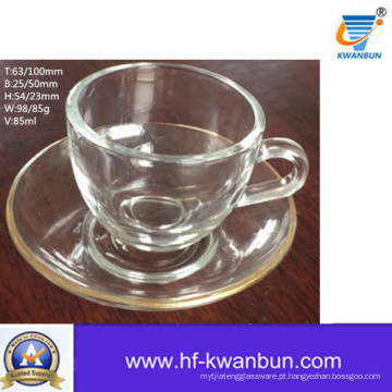 Copo de vidro transparente para beber chá copo de café Kb-Jh06079